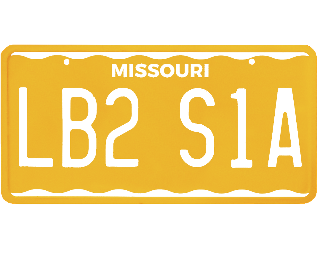 Missouri License Plate Wrap Kit