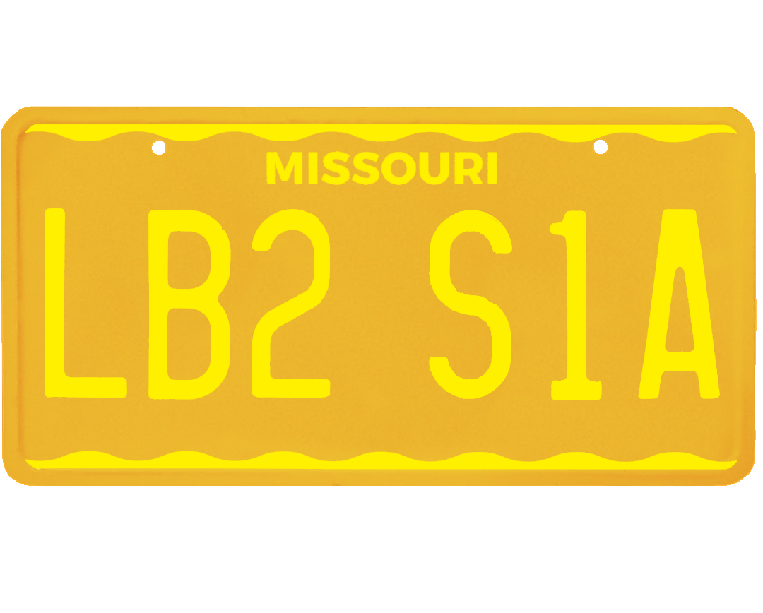 Missouri License Plate Wrap Kit