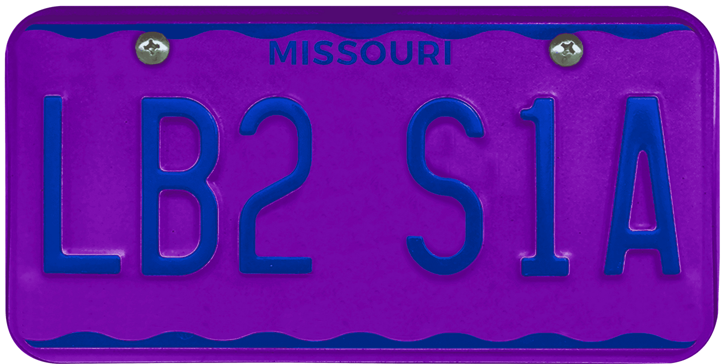 Missouri License Plate Wrap Kit