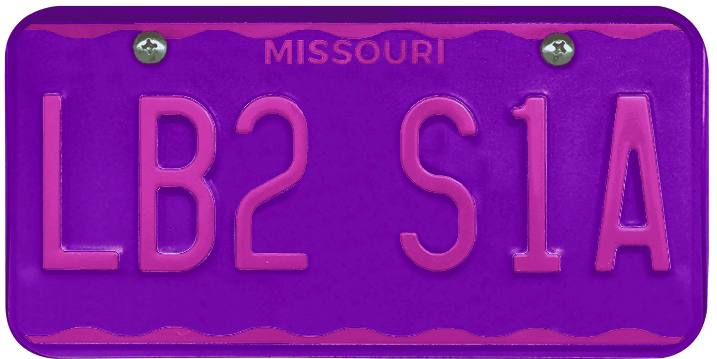 Missouri License Plate Wrap Kit