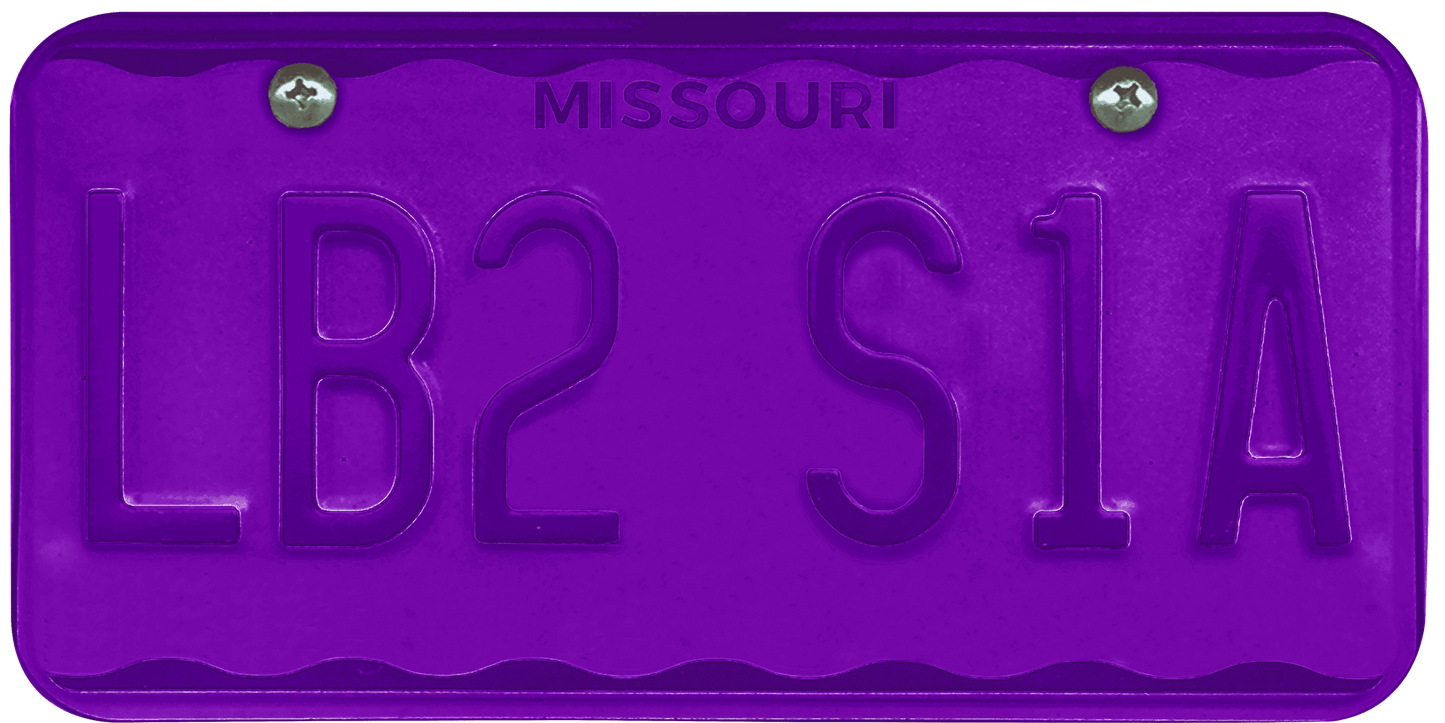 Missouri License Plate Wrap Kit