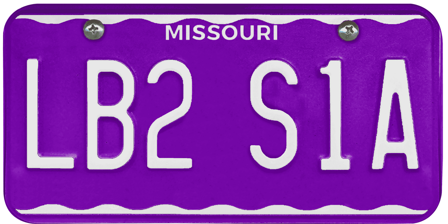 Missouri License Plate Wrap Kit