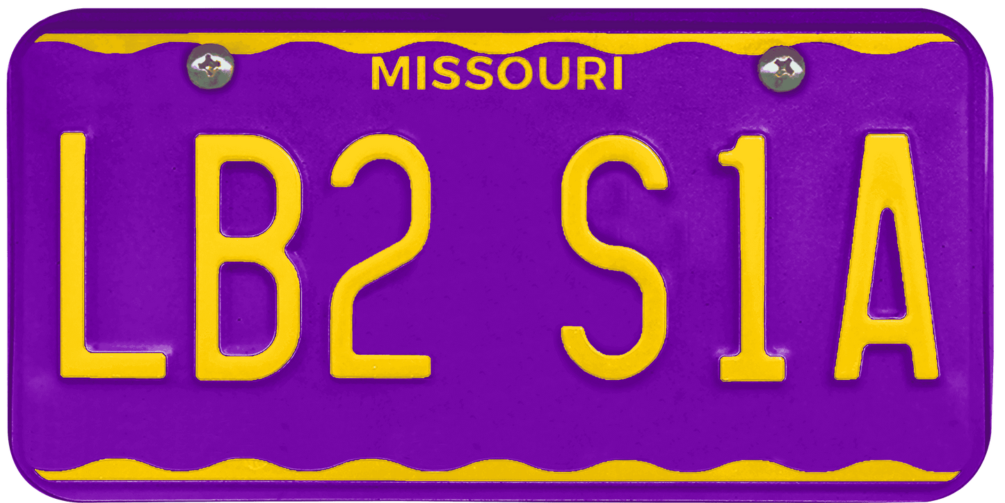 Missouri License Plate Wrap Kit