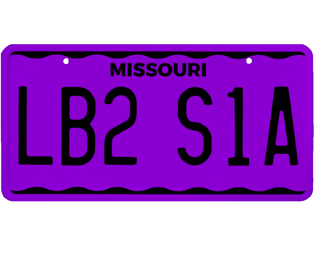 Missouri License Plate Wrap Kit