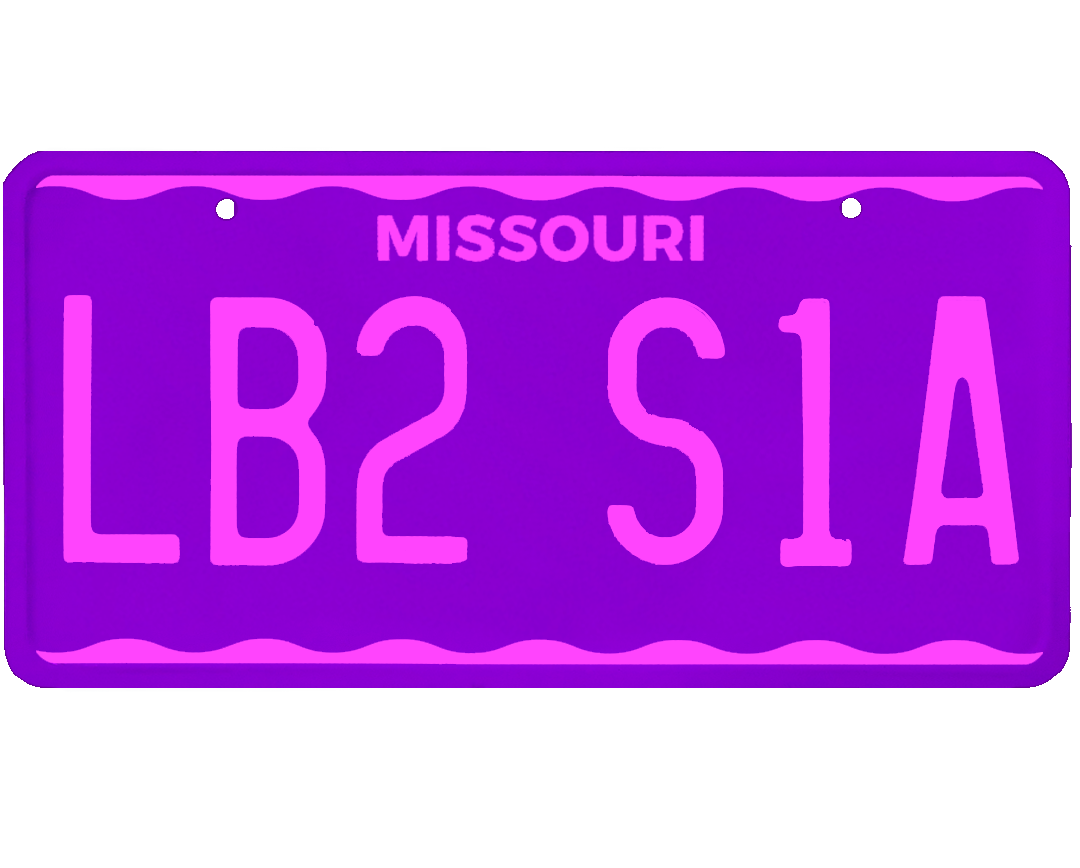 Missouri License Plate Wrap Kit