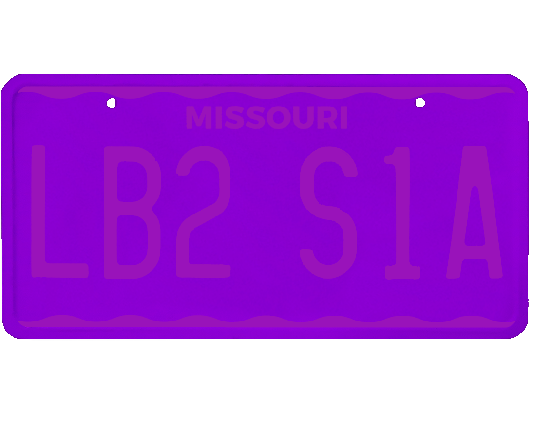 Missouri License Plate Wrap Kit