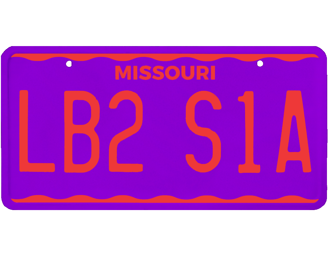 Missouri License Plate Wrap Kit