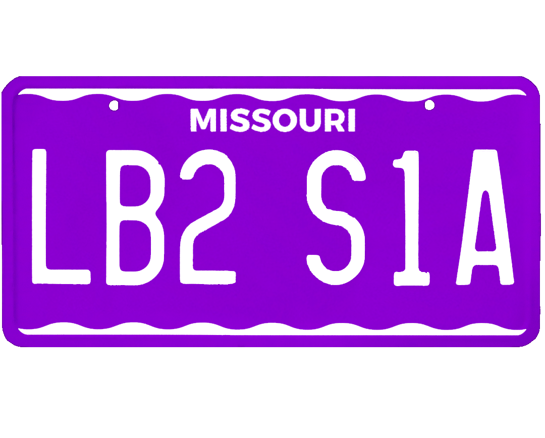 Missouri License Plate Wrap Kit