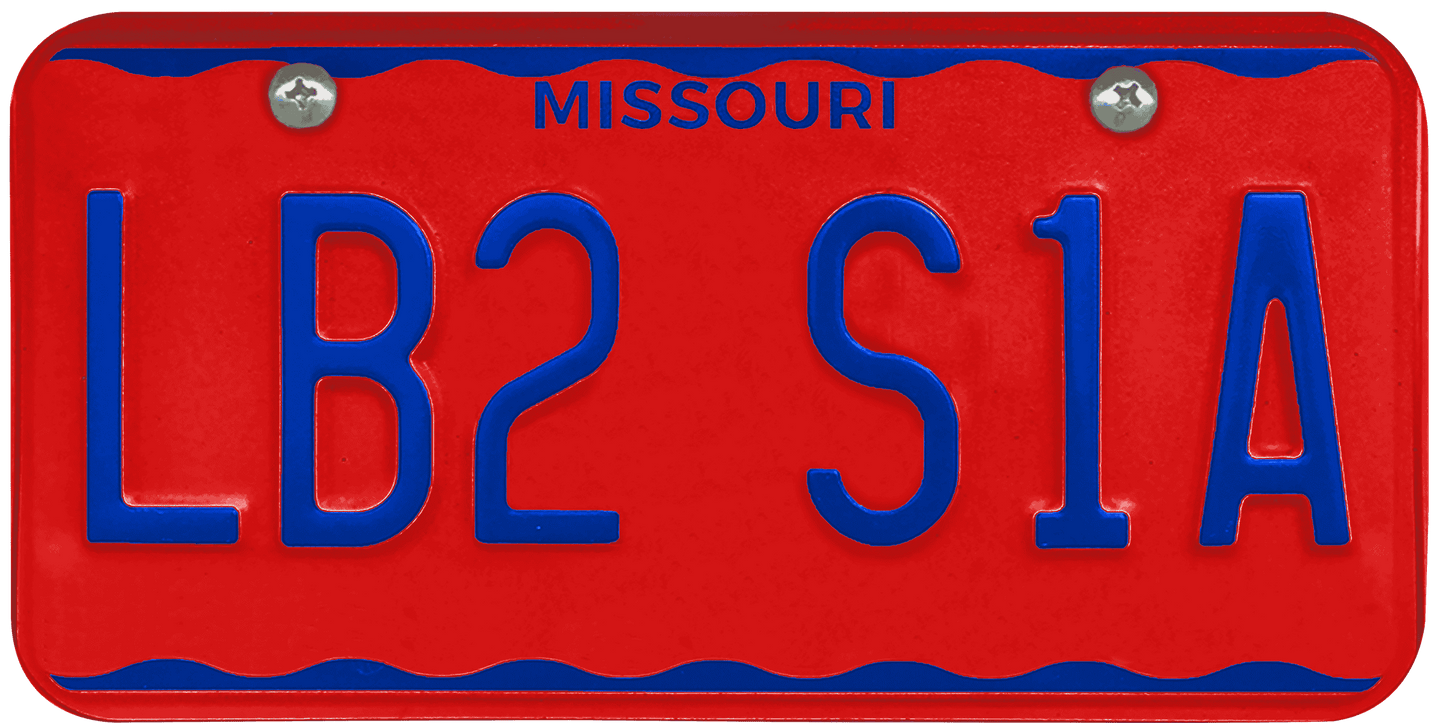 Missouri License Plate Wrap Kit