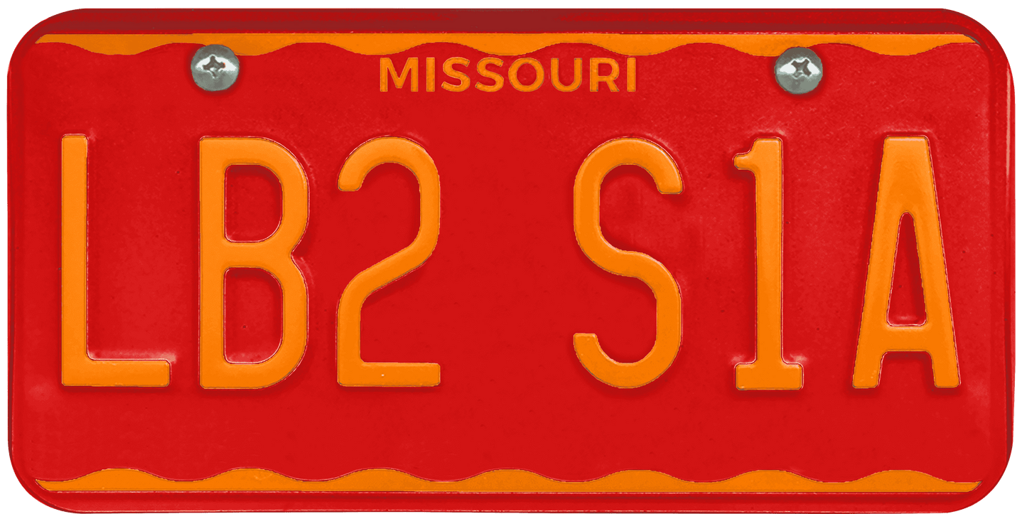 Missouri License Plate Wrap Kit