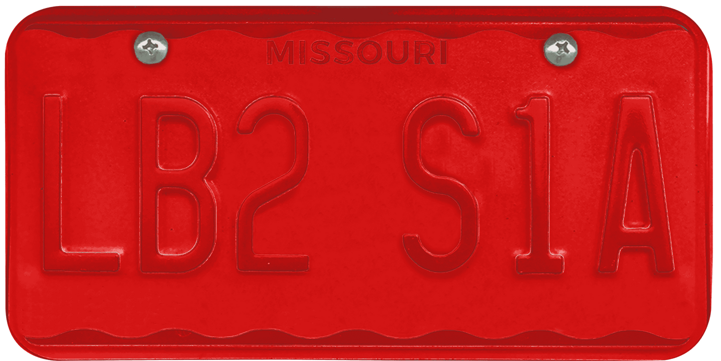 Missouri License Plate Wrap Kit