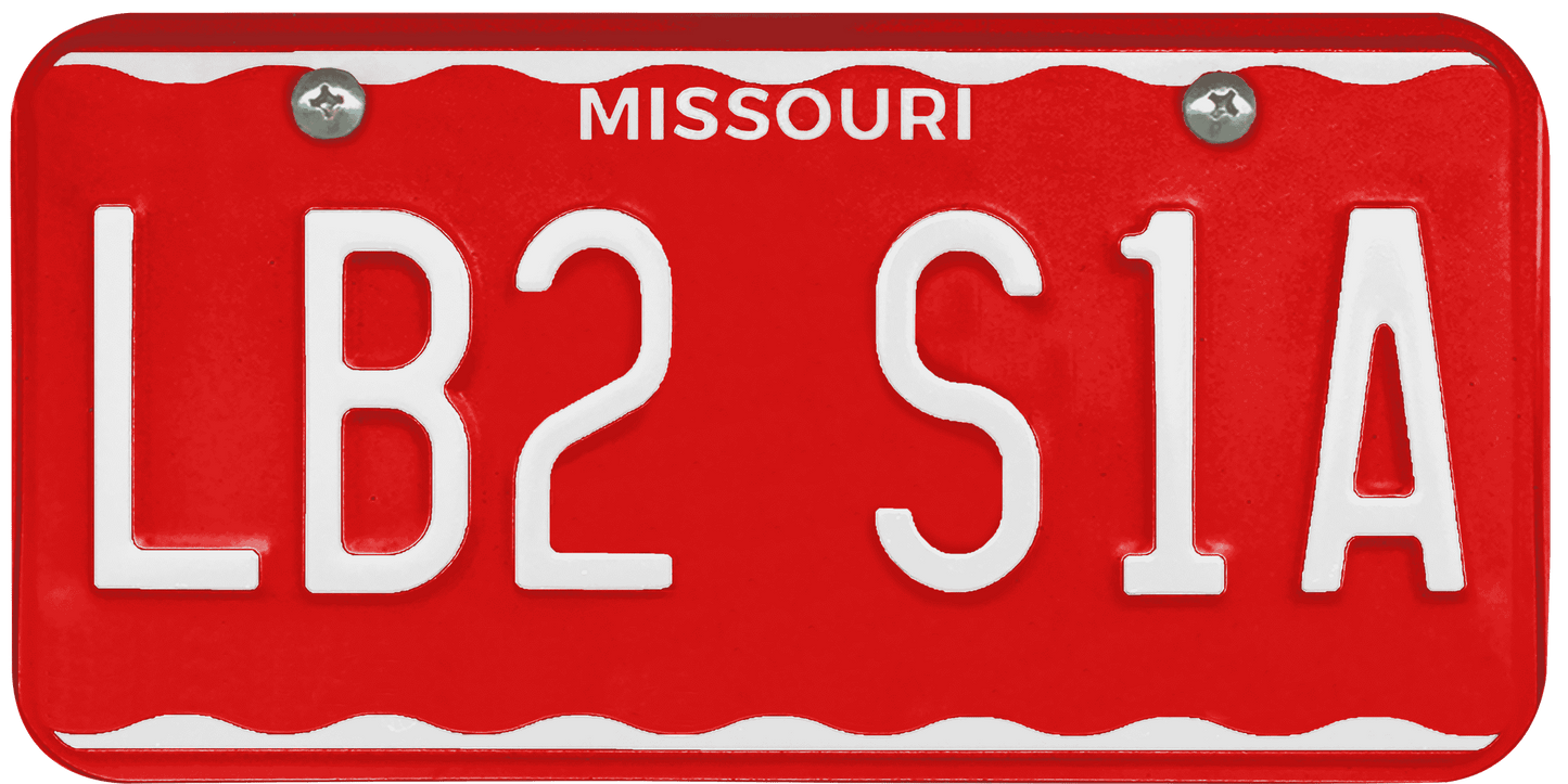 Missouri License Plate Wrap Kit