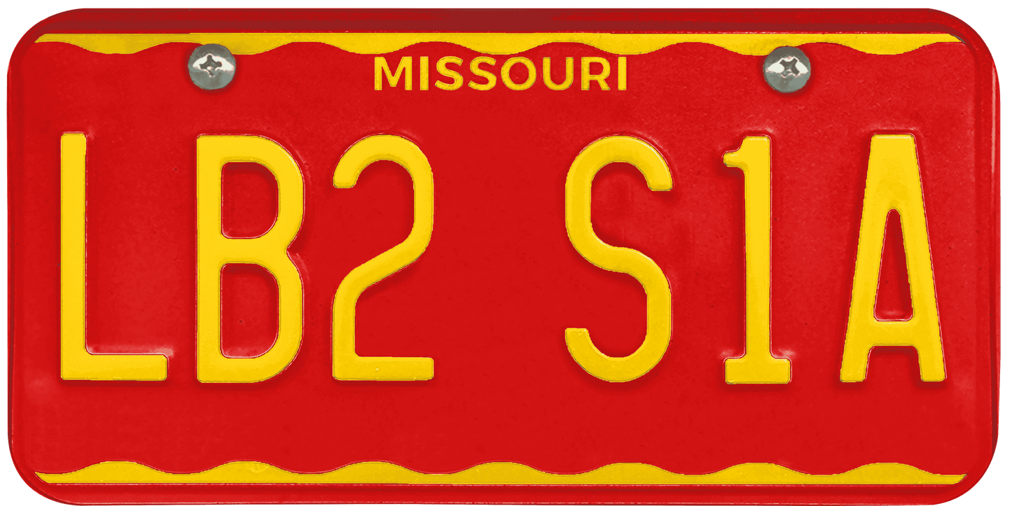 Missouri License Plate Wrap Kit