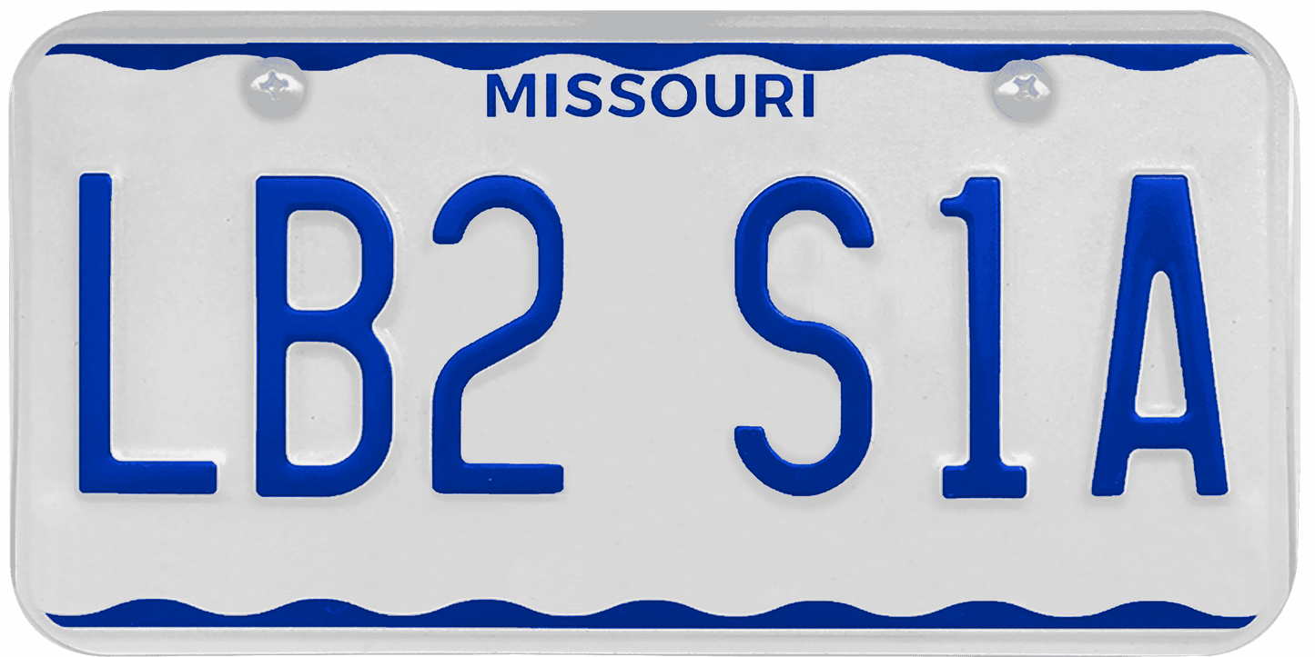 Missouri License Plate Wrap Kit