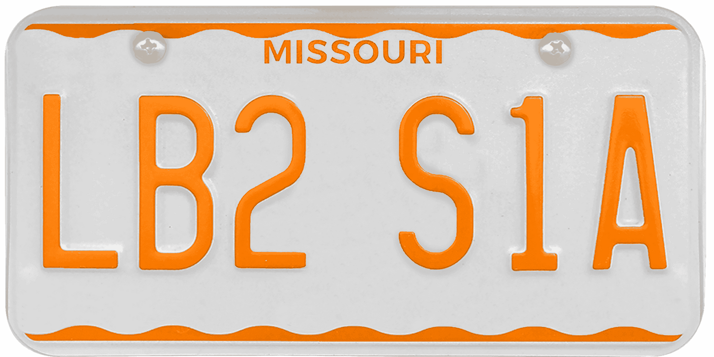 Missouri License Plate Wrap Kit