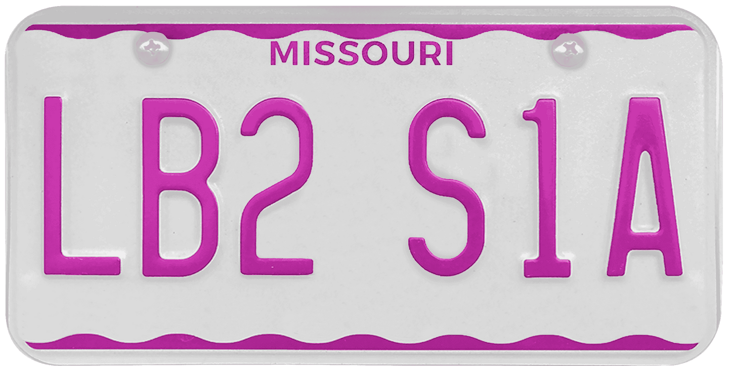 Missouri License Plate Wrap Kit