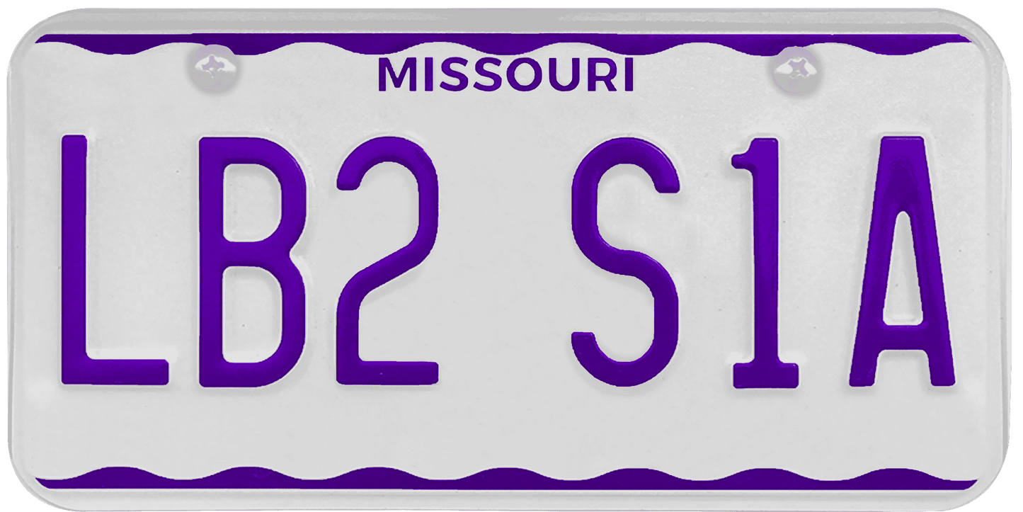 Missouri License Plate Wrap Kit