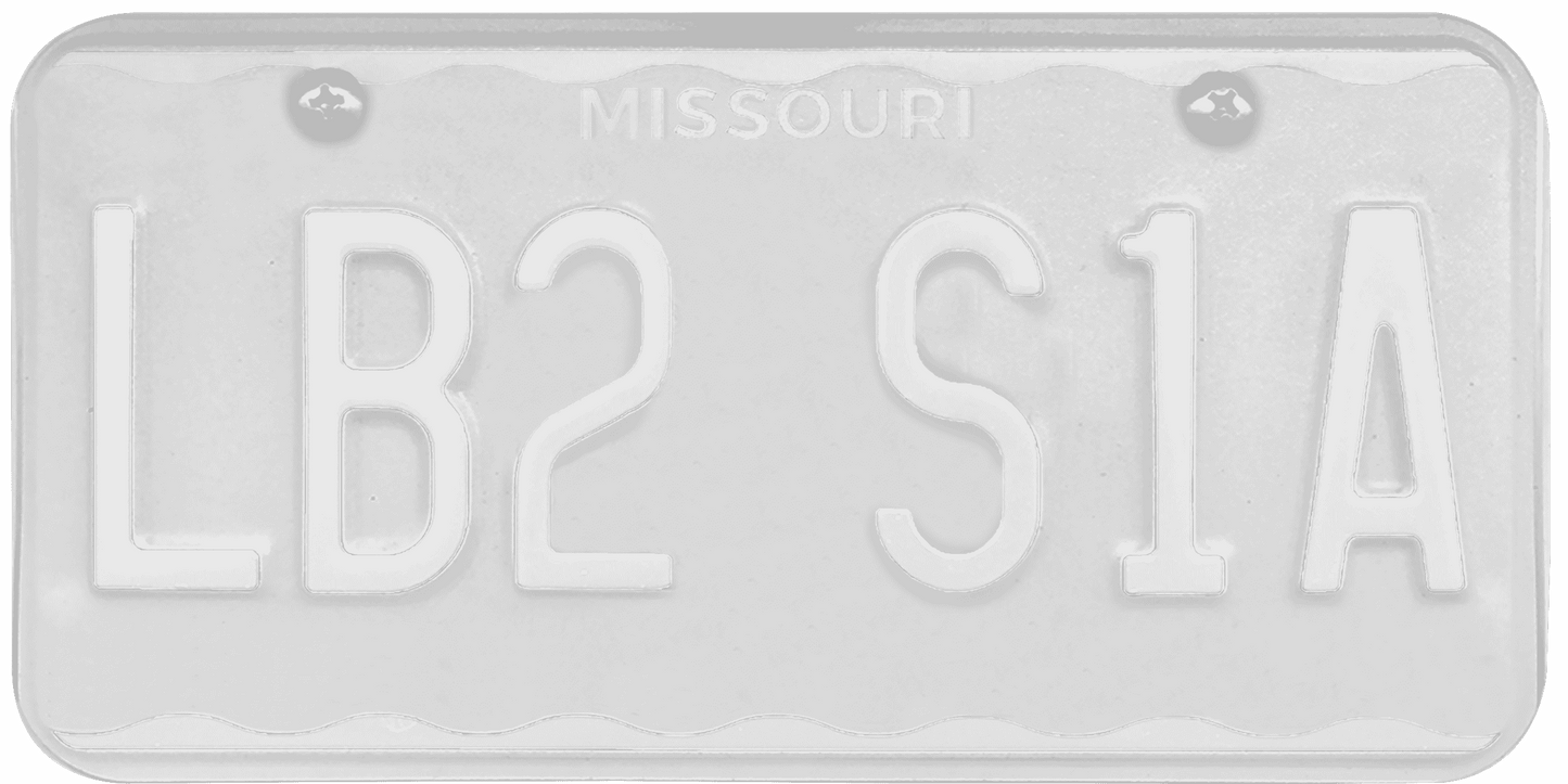 Missouri License Plate Wrap Kit