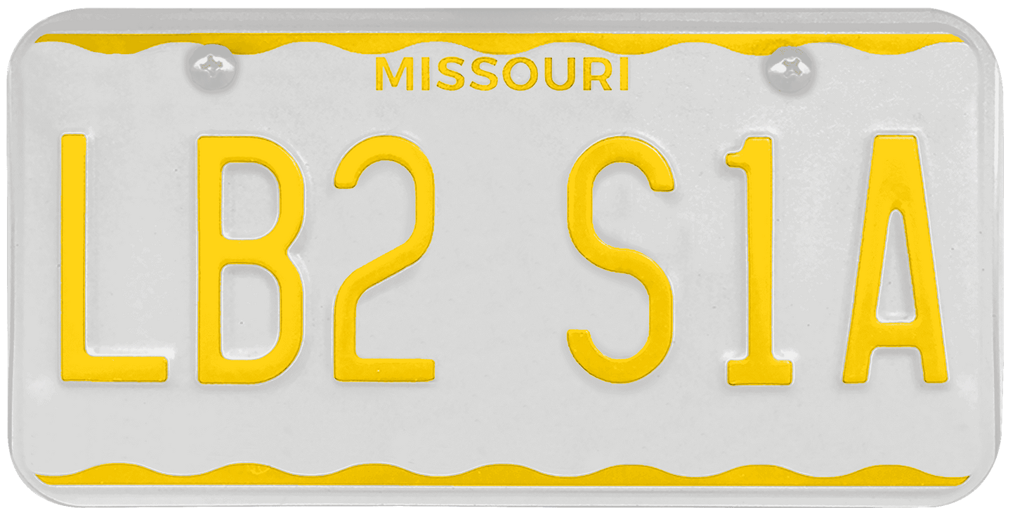 Missouri License Plate Wrap Kit