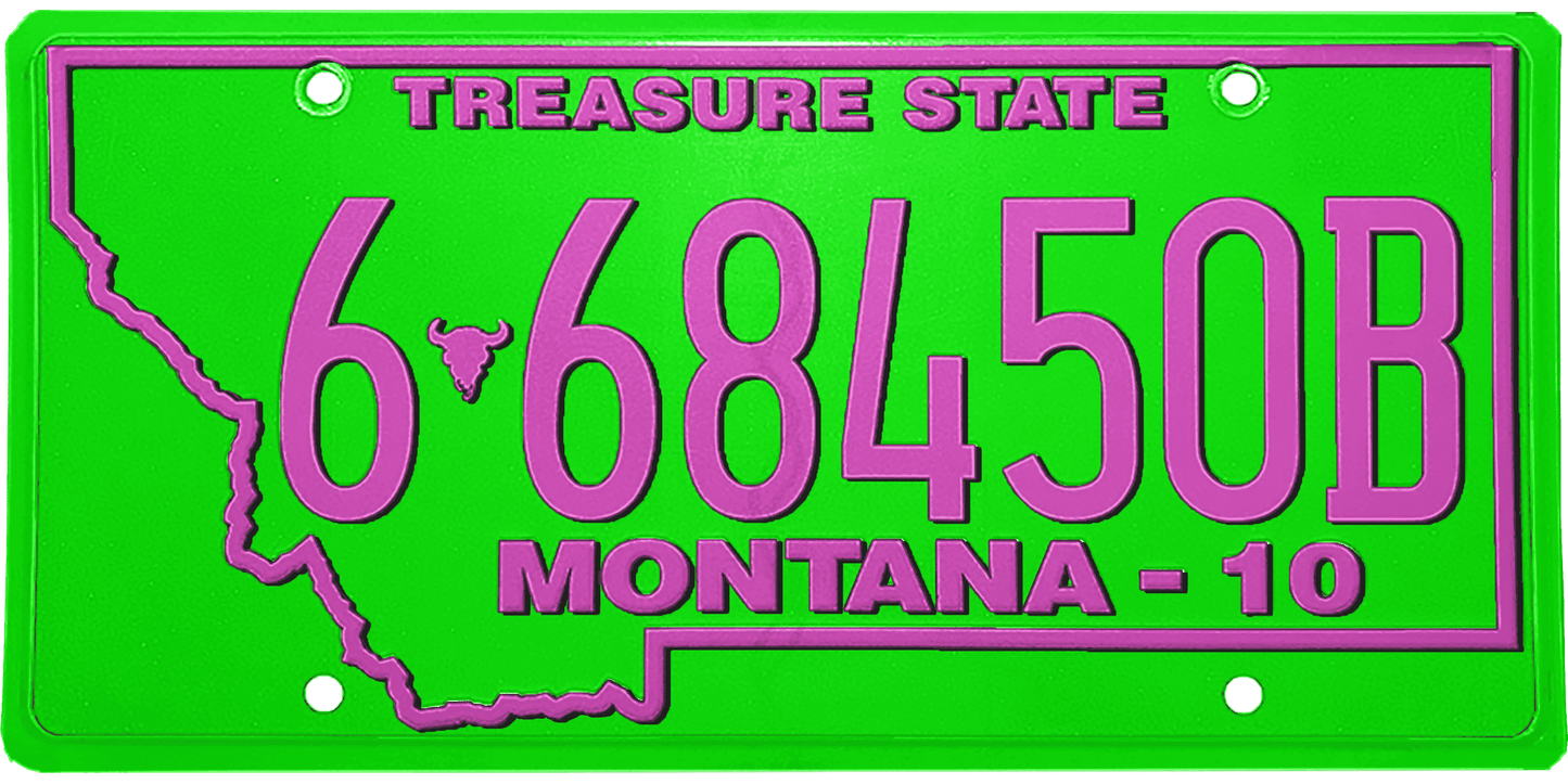 Montana License Plate Wrap Kit