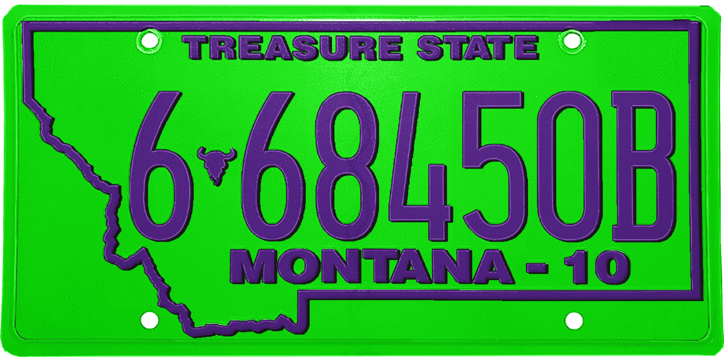 Montana License Plate Wrap Kit