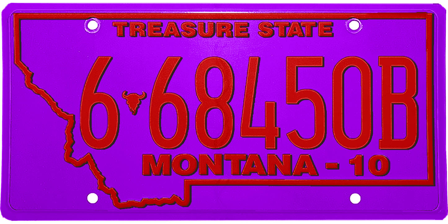 Montana License Plate Wrap Kit