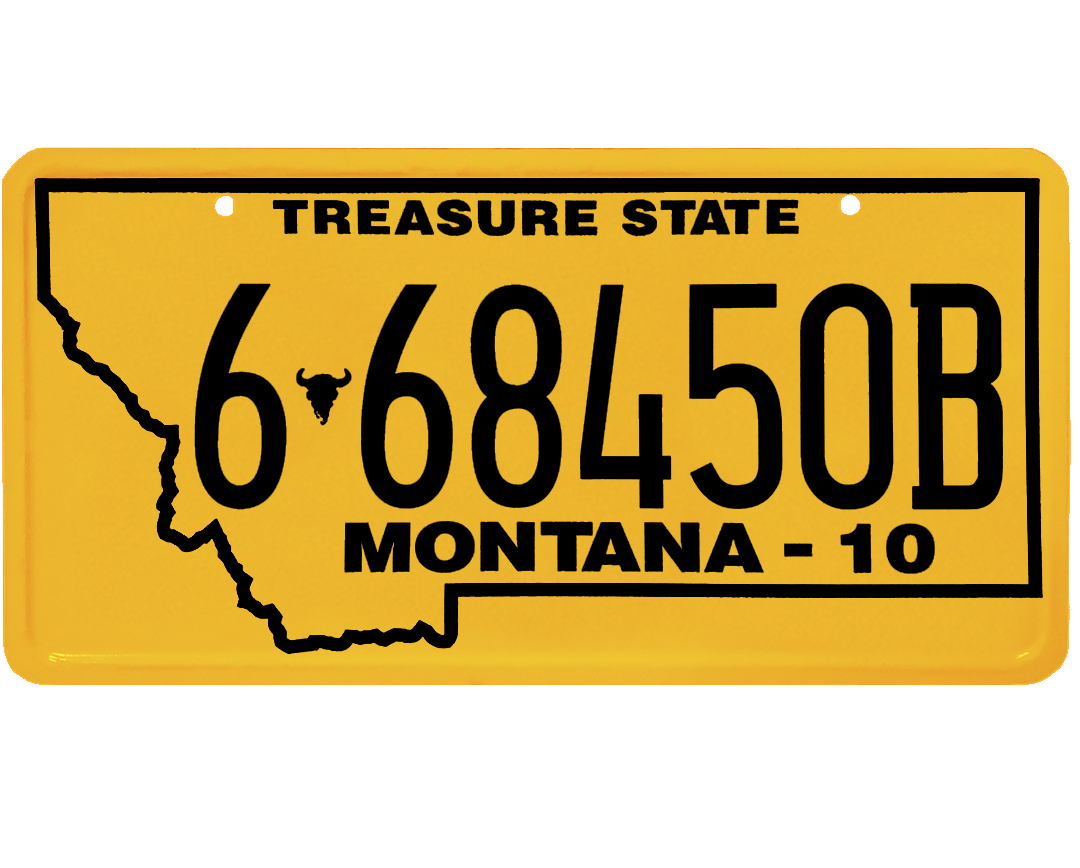 Montana License Plate Wrap Kit