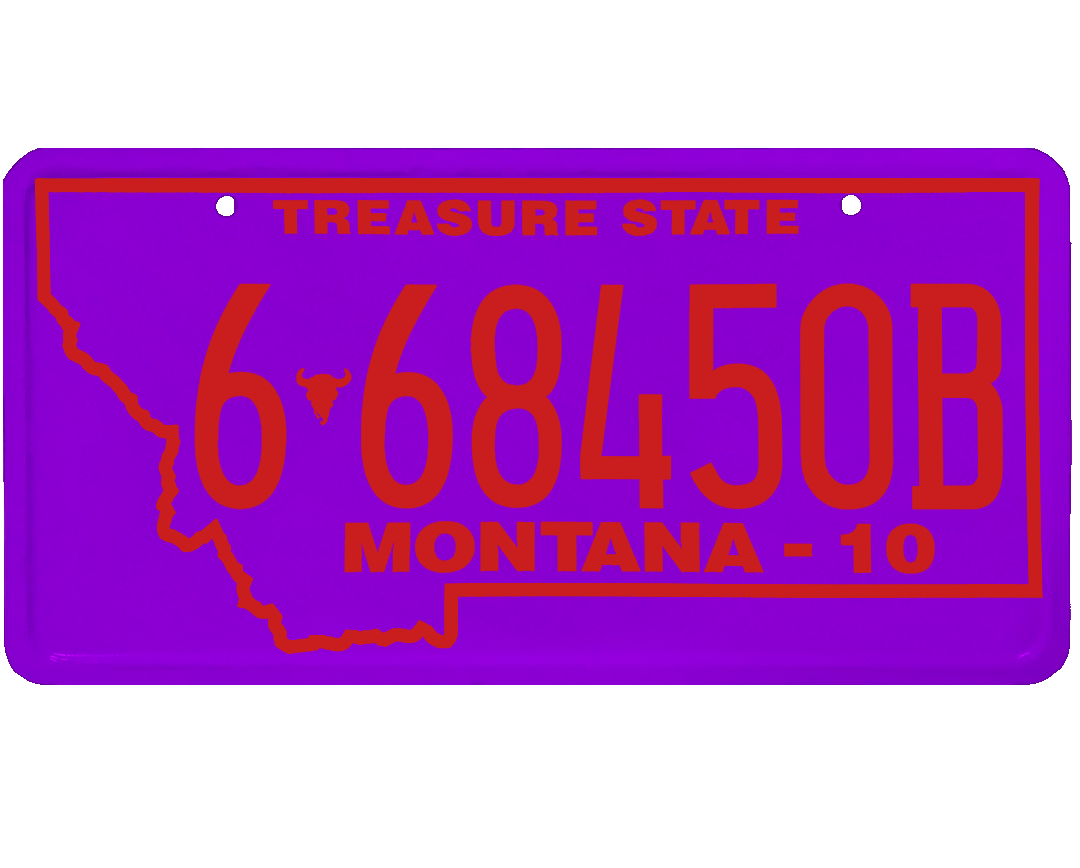 Montana License Plate Wrap Kit