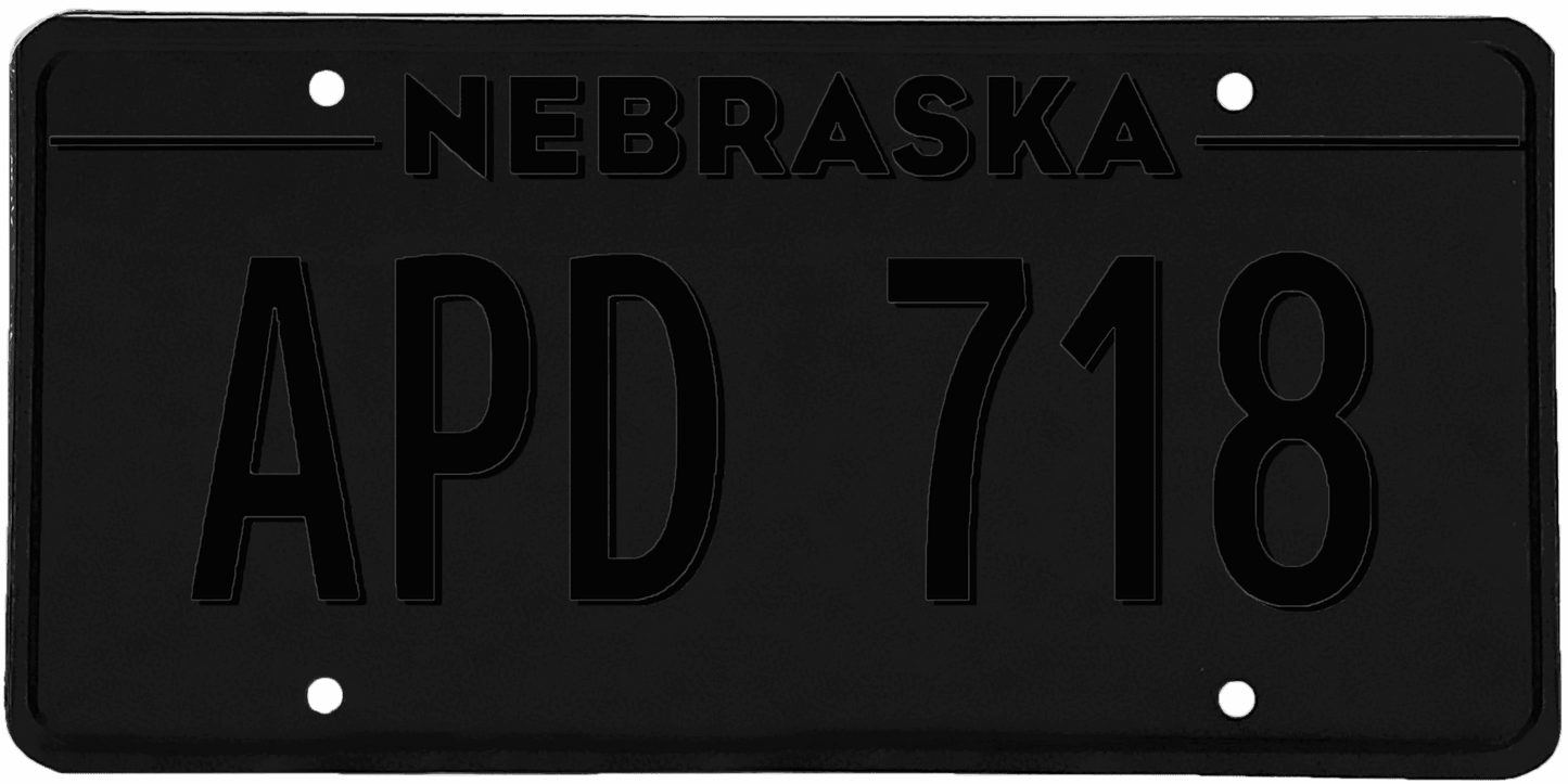 Nebraska License Plate Wrap Kit