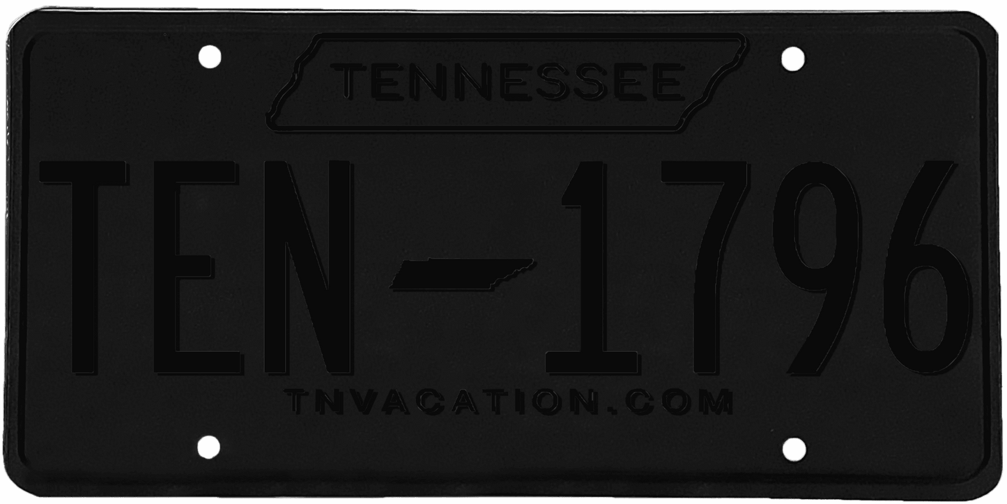 Tennessee License Plate Wrap Kit