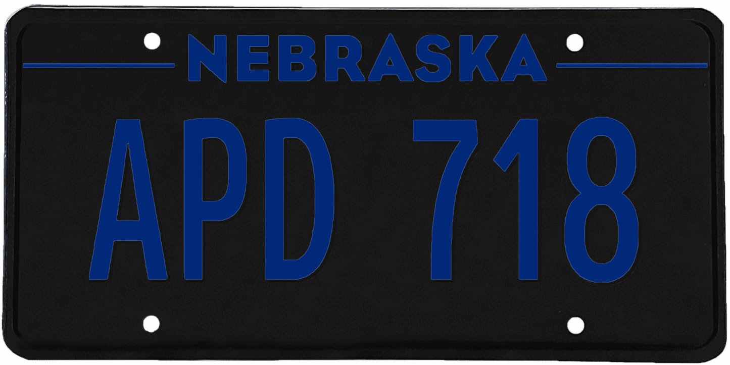 Nebraska License Plate Wrap Kit