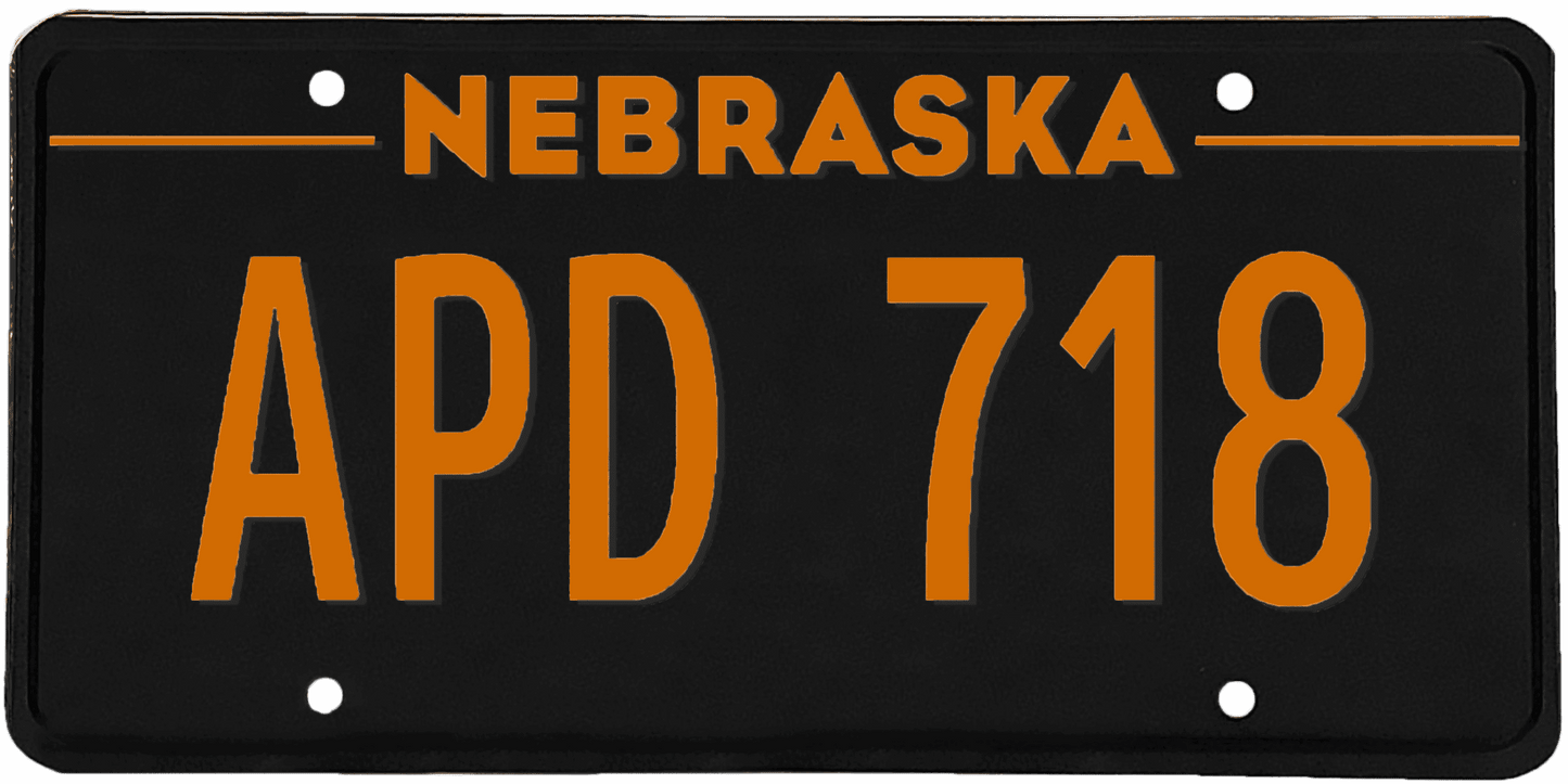 Nebraska License Plate Wrap Kit