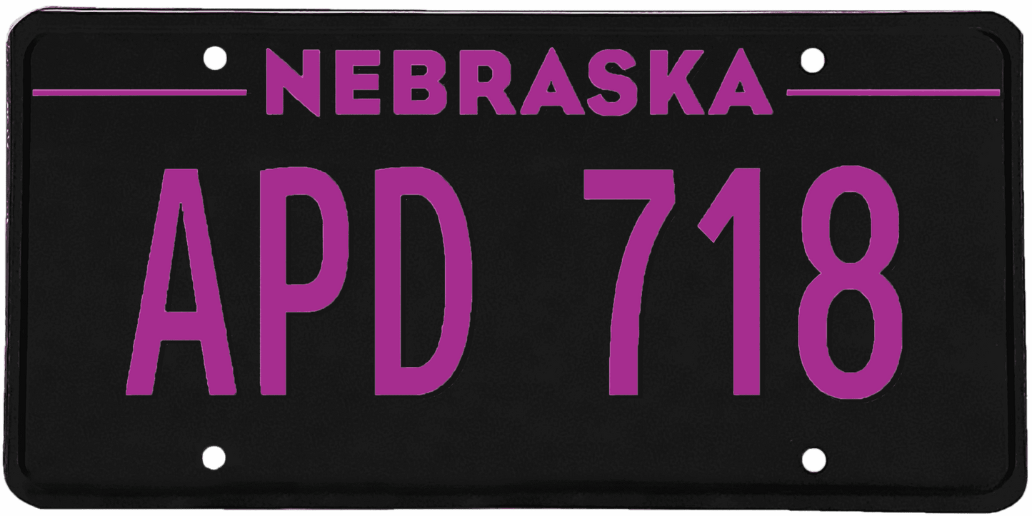 Nebraska License Plate Wrap Kit