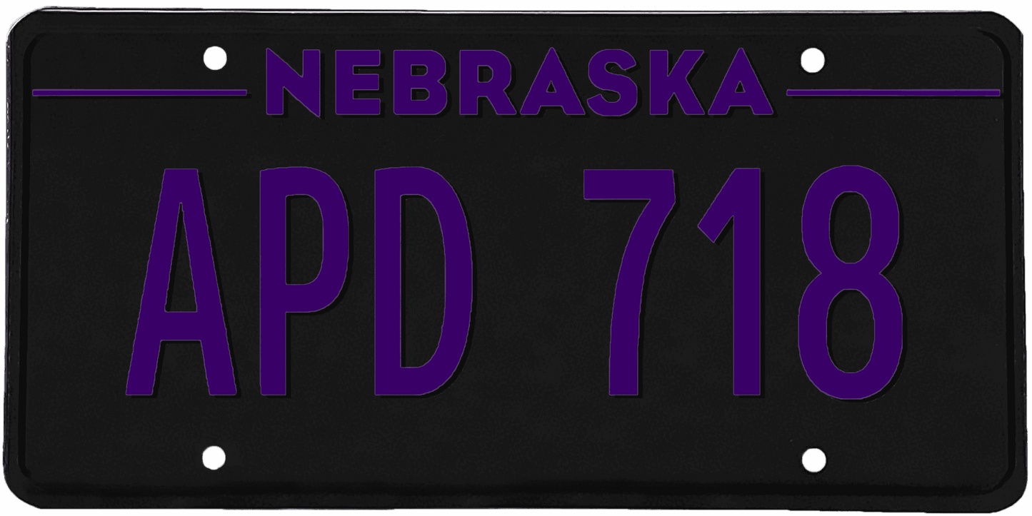 Nebraska License Plate Wrap Kit