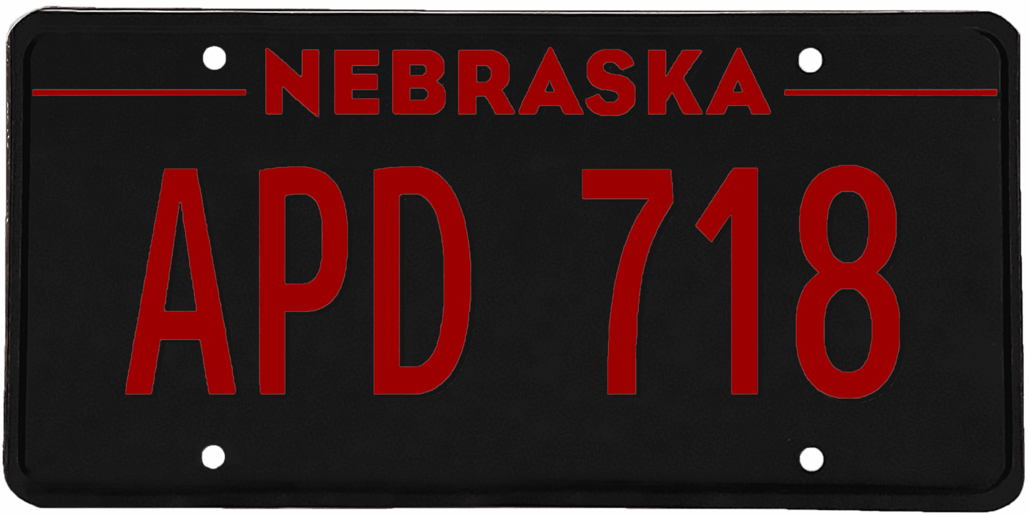 Nebraska License Plate Wrap Kit