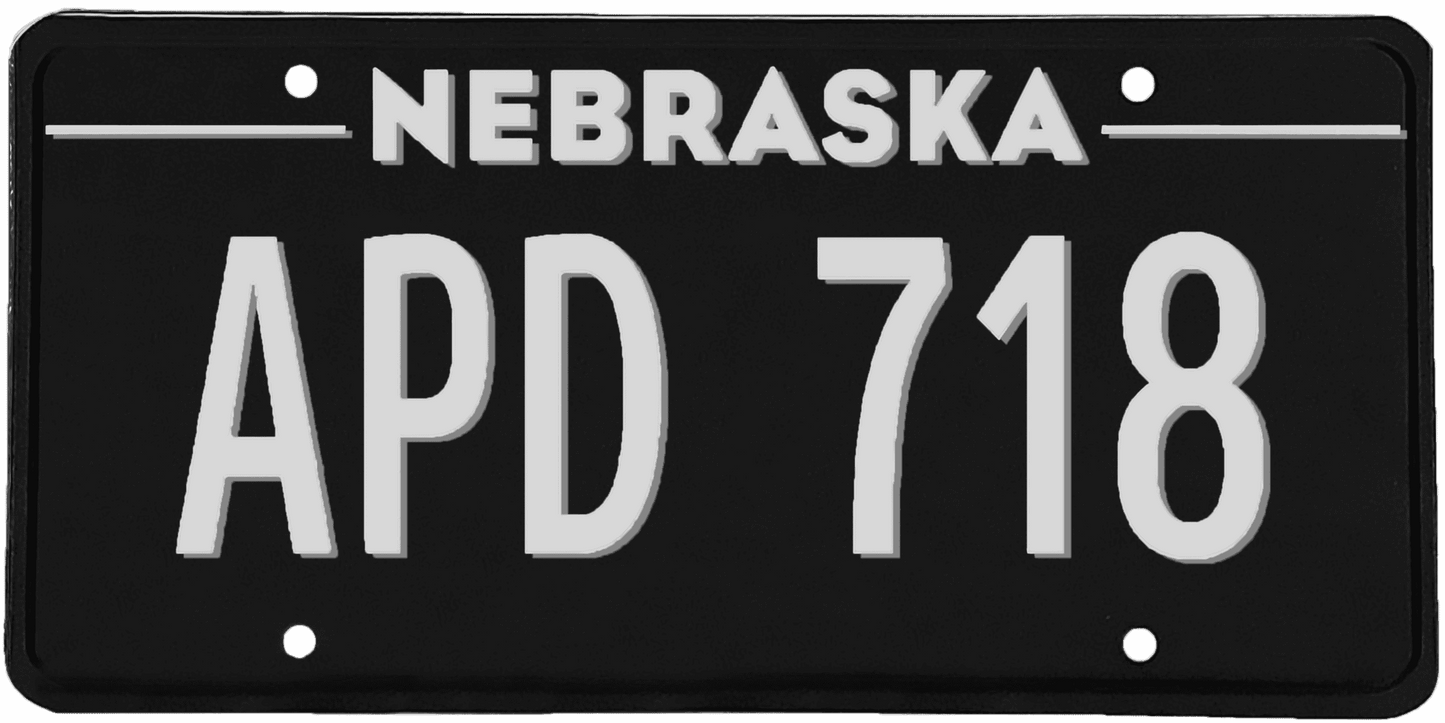 Nebraska License Plate Wrap Kit