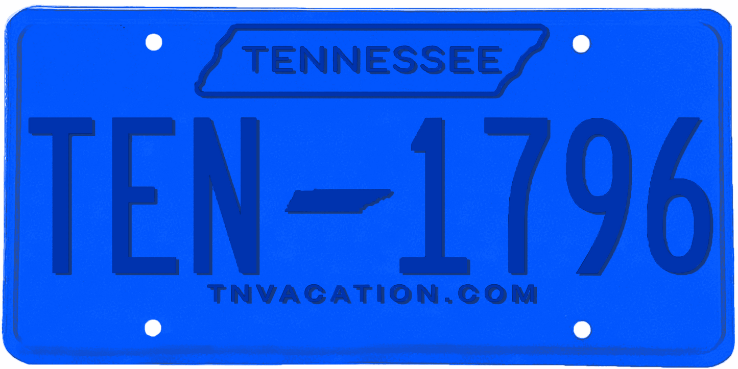 Tennessee License Plate Wrap Kit