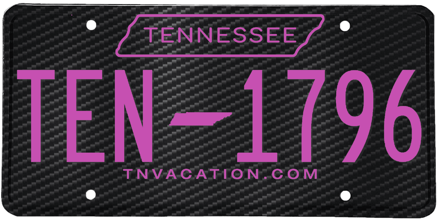 Tennessee License Plate Wrap Kit