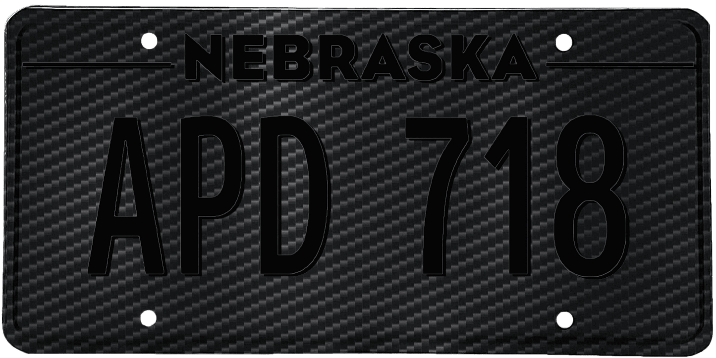 Nebraska License Plate Wrap Kit