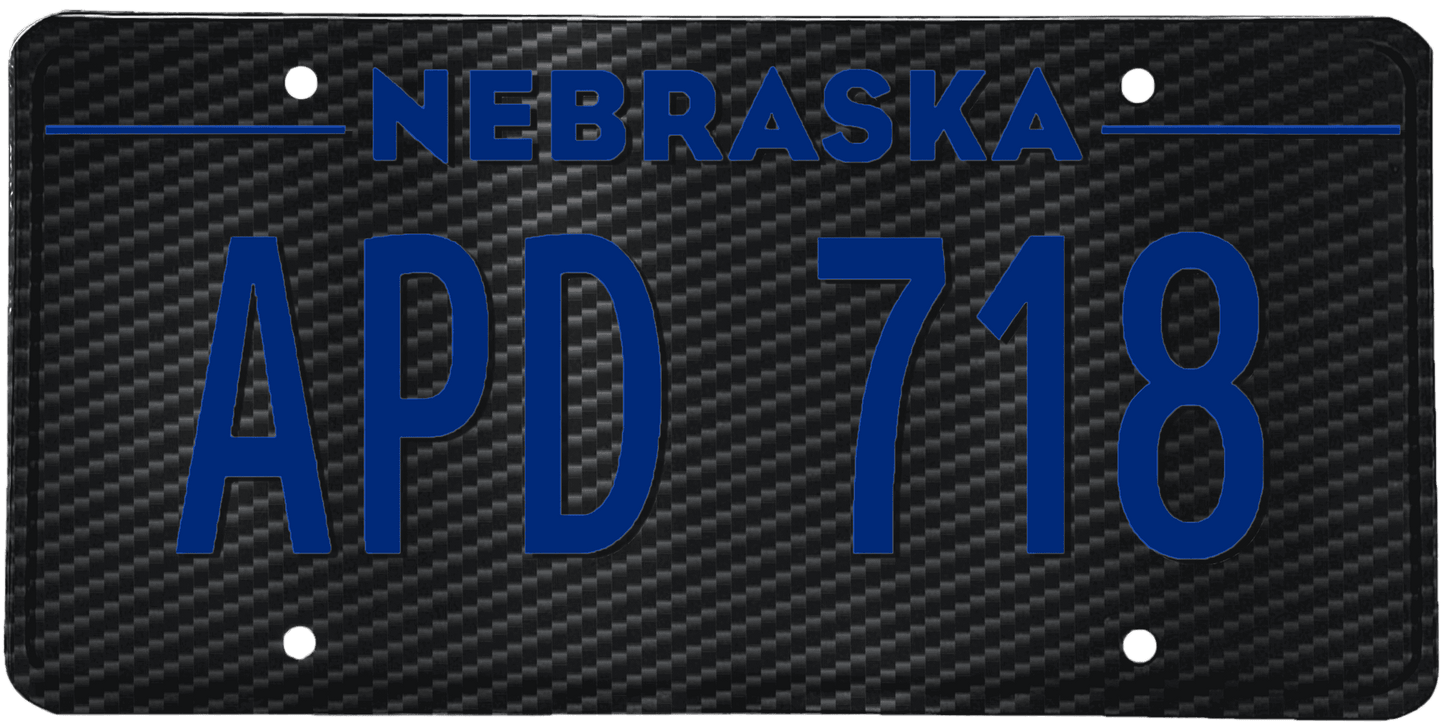 Nebraska License Plate Wrap Kit