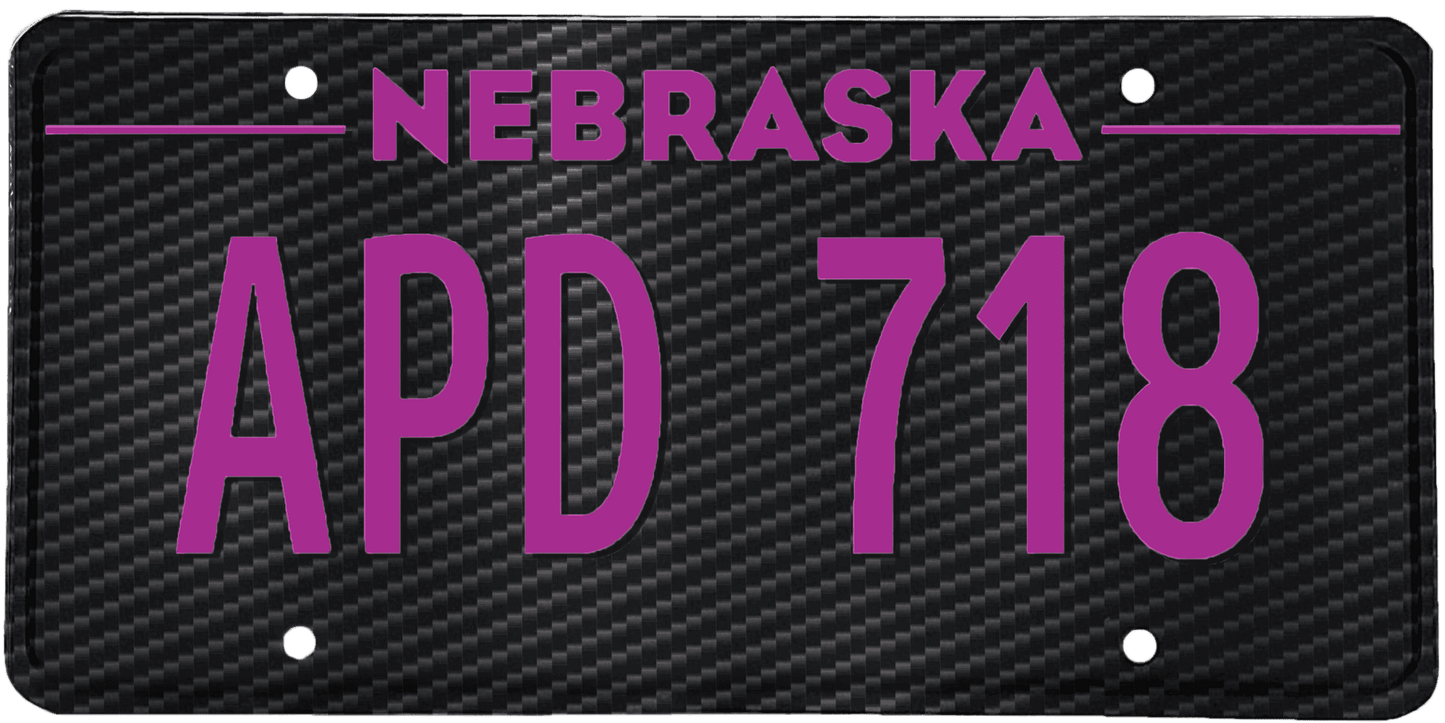 Nebraska License Plate Wrap Kit