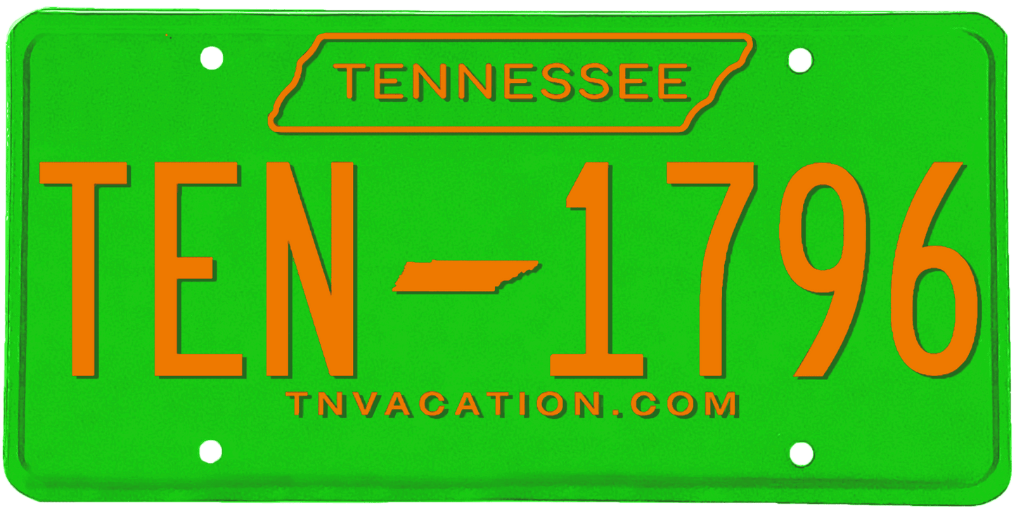 Tennessee License Plate Wrap Kit