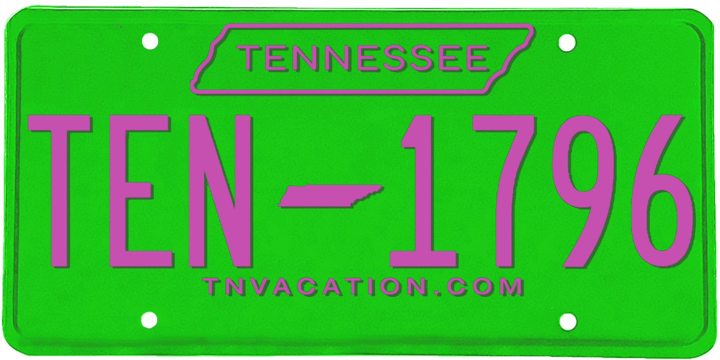 Tennessee License Plate Wrap Kit