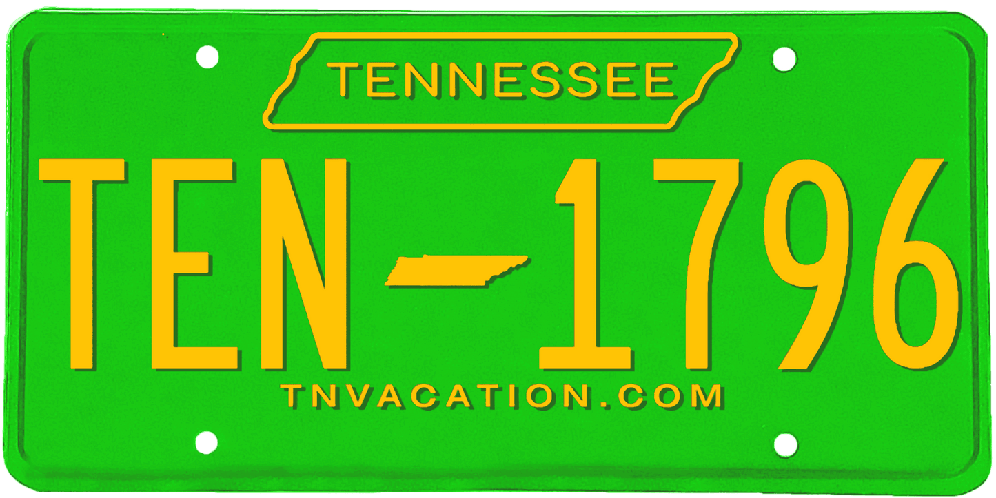 Tennessee License Plate Wrap Kit