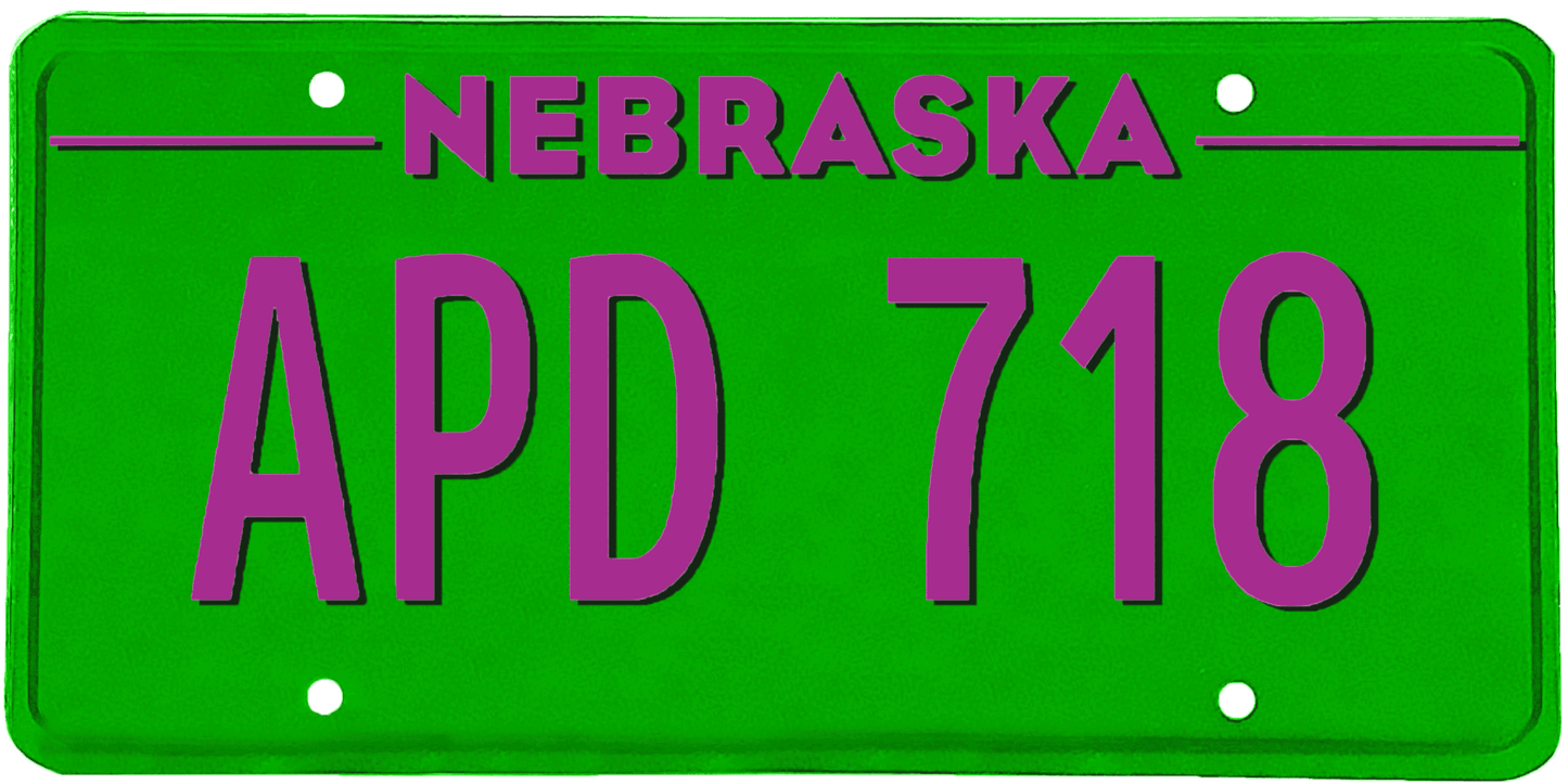 Nebraska License Plate Wrap Kit