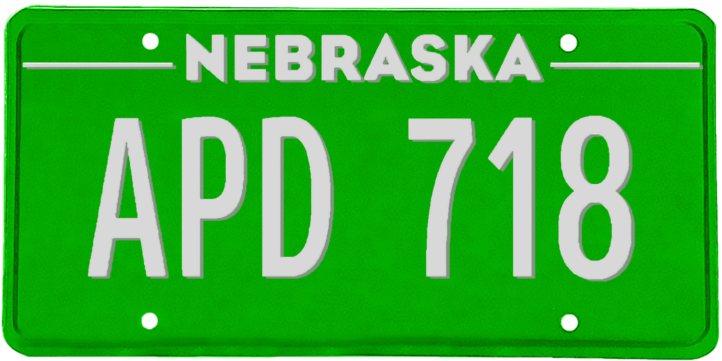 Nebraska License Plate Wrap Kit