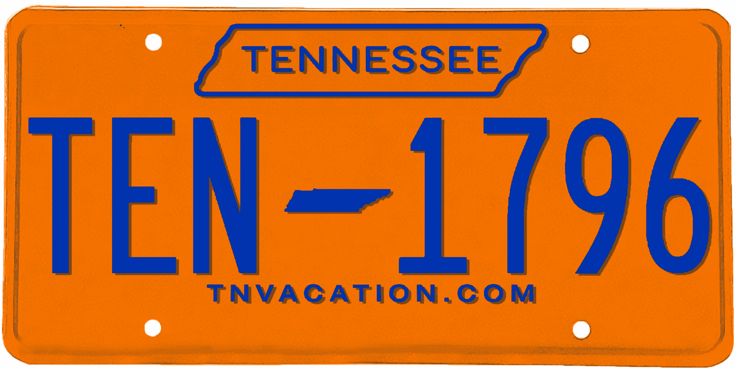 Tennessee License Plate Wrap Kit