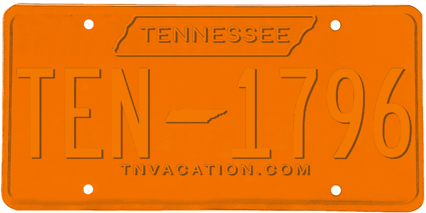 Tennessee License Plate Wrap Kit