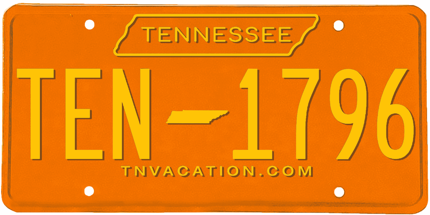 Tennessee License Plate Wrap Kit