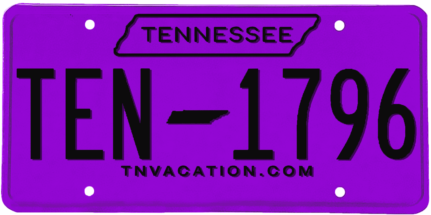 Tennessee License Plate Wrap Kit